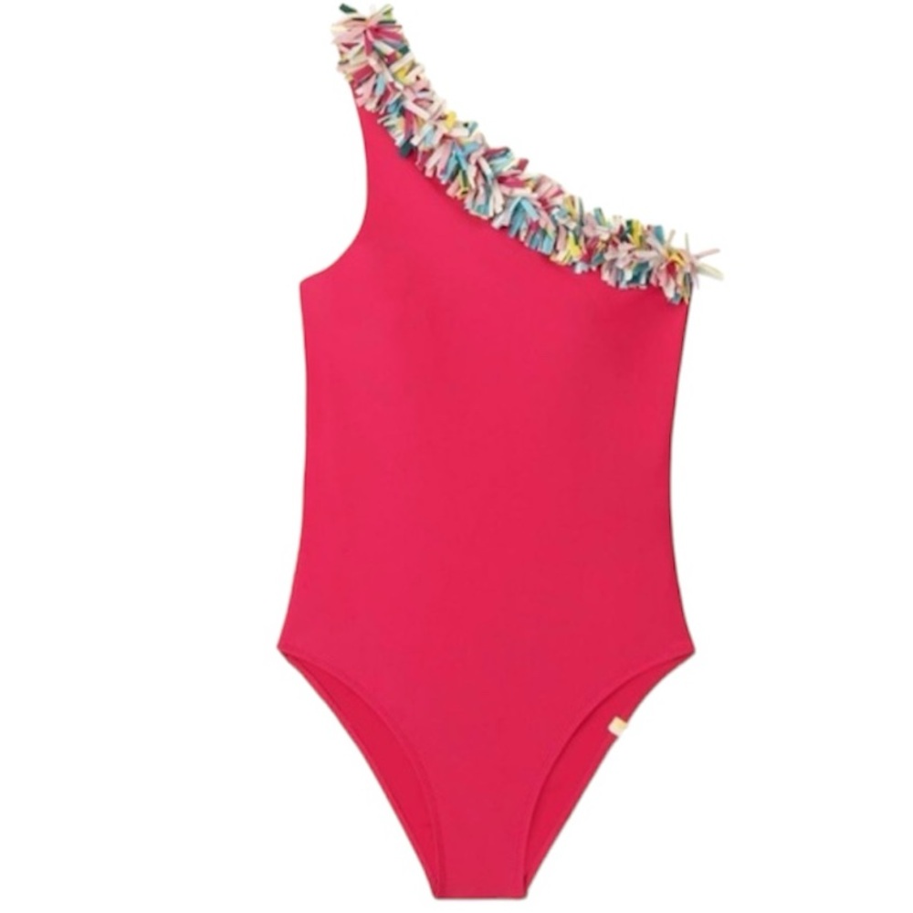 Summersalt The Confetti Sidestroke One Piece Swimsuit - Dragon Fruit 14